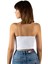 Kadın Beyaz İp Askılı Crop Top Büstiyer Bluz Atlet 23K-TRP-CRP01 4