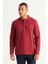 AC&Co / Altınyıldız Classics Erkek Bordo Standart Fit Normal Kesim 3 Iplik Içi Polarlı %100 Pamuk Polo Yaka Sweatshirt 1