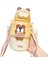 Sweet Ruı Ayı 460ML Paslanmaz Çelik Termos Kapaklı Bardak ve Pipetli Öğrenci Taşınabilir Crossbody Termos Bardak (Yurt Dışından) 1