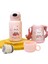 Sweet Ruı 500ML Çift Kapaklı ve Pipetli Karikatür Paslanmaz Çelik Termos Bardak (Yurt Dışından) 1