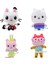JeaLove Jea·love 4 Adet Gabby's Dollhouse Peluş Oyuncaklar Çocuk Hediyeleri Bebek (Yurt Dışından) 1