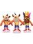 JeaLove Jea·love 3 Adet 28CM Crash Bandicoot Peluş Oyuncak Çocuk Hediyesi (Yurt Dışından) 1