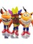 JeaLove Jea·love 3 Adet 28CM Crash Bandicoot Peluş Oyuncak Çocuk Hediyesi (Yurt Dışından) 3