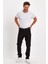 Erkek Regular Fit Yüksek Bel Klasik Kesim Rahat Moda Kot Pantolon Siyah 4