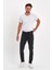 Erkek Regular Fit Yüksek Bel Klasik Kesim Rahat Moda Kot Pantolon Antrasit 4