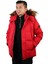 M-Brendan Erkek Kapişonlu Parka Kısa - Kırmızı -101347081 S - Kırmızı 3