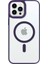 iPhone 13 Pro Lüks Magsafe Kablosuz Şarj Mıknatıslı Mor Renkli Kılıf 1