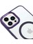 iPhone 13 Pro Lüks Magsafe Kablosuz Şarj Mıknatıslı Mor Renkli Kılıf 3
