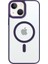 iPhone 14 Plus Lüks Magsafe Kablosuz Şarj Mıknatıslı Mor Renkli Kılıf 1