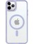 iPhone 11 Pro Lüks Magsafe Kablosuz Şarj Mıknatıslı Lila Renkli Kılıf 1