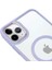 iPhone 11 Pro Lüks Magsafe Kablosuz Şarj Mıknatıslı Lila Renkli Kılıf 3