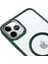iPhone 11 Pro Lüks Magsafe Kablosuz Şarj Mıknatıslı Yeşil Renkli Kılıf 3