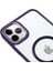iPhone 11 Pro Max Lüks Magsafe Kablosuz Şarj Mıknatıslı Mor Renkli Kılıf 3