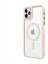 iPhone 11 Pro Lüks Magsafe Kablosuz Şarj Mıknatıslı Pembe Renkli Kılıf 2