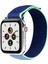 Watch Tüm Modeller Uyumlu Cırt Cırtlı Ayarlanabilir Bez Lacivert Mavi Kordon 42 44 45 49 mm 2