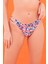 Renkli Floro Ip Detaylı Tek Alt Bikini 1