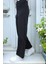 Kadın Çimalı Bol Paça Pantolon Eşofman BRC6502 Siyah 1