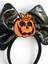 Cadılar Bayramı Fiyonklu Balkabaklı Taç Halloween Parti Aksesuarı Siyah 2