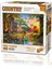 Sunset At The Farm House 4000 Parça Puzzle 1