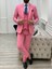 Erkek Takım Elbise Kırlangıç Yaka Italyan Kesim Slim Fit Ceket Yelek Pantolon 1