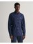 Erkek Lacivert Slim Fit Düğmeli Yaka Düz Gömlek 3000102.410 1