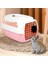 Pembe Nefes Kedi Taşıyıcı Kutusu Tote Hava Taşıyıcıları Kapı Kilidi Taşıyıcı Sepet Köpek Kamp Için (Yurt Dışından) 1
