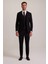 Erkek Siyah Slim Fit Yelekli Sivri Yaka Takım Elbise 1