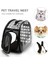 Siyah 42X28X32CM Şeffaf Kedi Köpek Taşıma Çantası Uzay Kapsülü Katlanabilir Nefes Alabilir Pet Seyahat Çantası Açık Sırt Çantası Köpek Seyahat Taşıma Çantası (Yurt Dışından) 3