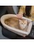 Bej Taşınabilir Kedi Taşıma Çantası Araba Koltuğu Pet Kedi Yatak Seyahat Merkezi Kontrol Kaymaz Evrensel Araç Kol Dayama Kutusu Pet Kedi Taşıyıcı Koltuk (Yurt Dışından) 1