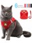 Mavi L Reflektif Yavru Köpekler ve Kedi Koşum Yeleği, Yürüyüş Kurşun Kemerli, Ayarlanabilir Kedi Yaka Polyester Polyester Koşum Takımı, (Yurt Dışından) 2