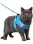 Mavi L Reflektif Yavru Köpekler ve Kedi Koşum Yeleği, Yürüyüş Kurşun Kemerli, Ayarlanabilir Kedi Yaka Polyester Polyester Koşum Takımı, (Yurt Dışından) 3