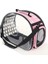 Pembe 36X20X22 cm Kedi Taşıma Çantası Kedi Kafesi Taşıma Sırt Çantası Köpek Kedi Çantası Seyahat Pet Taşınabilir Nefes Taşıyıcı Şeffaf Sırt Çantası Kediler Için Pet (Yurt Dışından) 1