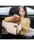 Bej 42X20X22 cm Taşınabilir Pet Köpek Araba Koltuğu Merkezi Kontrol Kaymaz Köpek Taşıyıcılar Güvenli Araba Kol Dayama Kutusu Yükseltici Kulübesi Yatak Küçük Köpek Kedi Seyahat (Yurt Dışından) 5