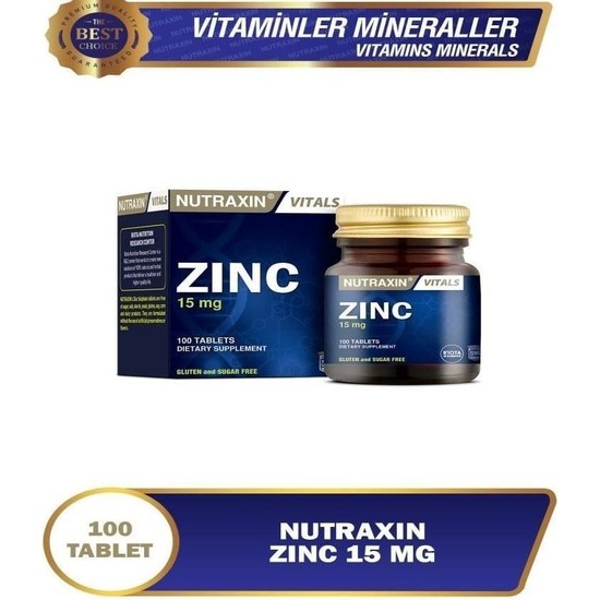 Nutraxin Zinc 15 Mg 100 Tablet Fiyatı - Taksit Seçenekleri