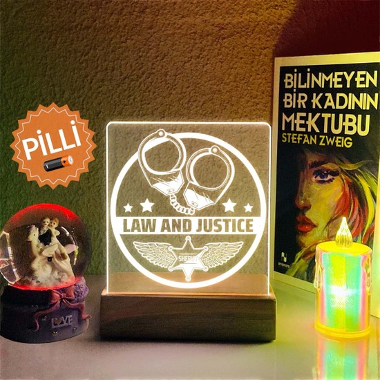 Bay Wood Kişiye Özel İsme Özel Avukat Hediyesi 3d led Işıklı Fiyatı