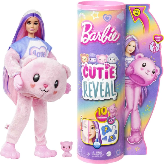 Barbie Cutie Reveal Bebekler Barbie Sevimli Kostümler Serisi HKR04