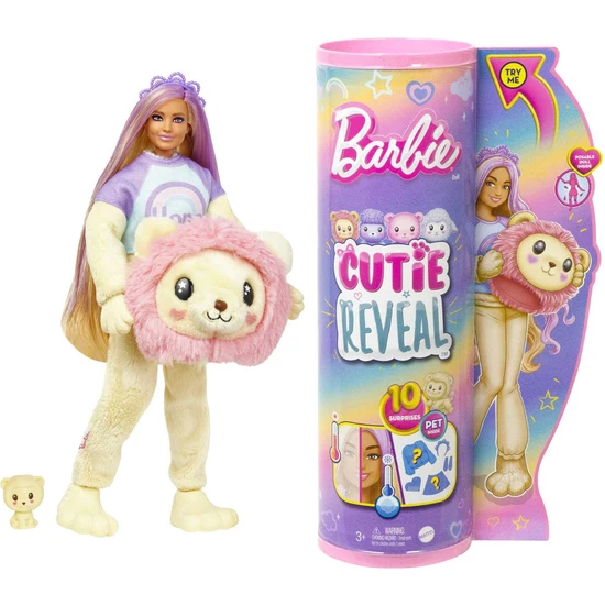 Barbie Cutie Reveal Bebekler Barbie Sevimli Kostümler Serisi HKR06