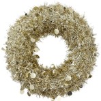 T. Concept Yılbaşı Ön Kapı Süsü Yeni Yıl Noel Dekorasyon Gold Çelenk