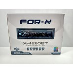 For-x X-4260BT 4X60W Bluetoothlu Oto Teyp 7 Renkli MP3 Çalar USB ve Aux Girişi ile