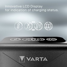 Varta LCD Plug+ Plus Şarj Cihazı +1X9V Şarjlı Pil+Saklama Çantası