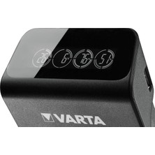 Varta LCD Plug+ Plus Şarj Cihazı + 2 Adet 200MAH 9V Şarjlı Pil +Saklama Kılıfı