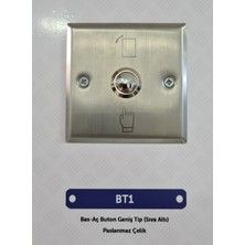 Afark Bt1 Kapı Geçiş Butonu Metal Kasa Sıva Altı Kullanım