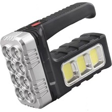 Paras Ticaret Telefon Şarj Edebilir Güneş Solar Panelli Şarjlı LED Li 3 Mod Aydınlatma Fener LED Lamba (13,7 cm x 4,9 cm x 9,6 Cm)