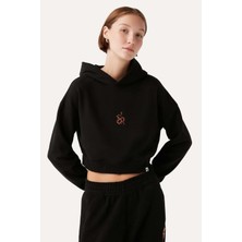 Wwf Market Mercan Yılanı Crop Hoodie