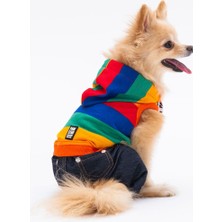 Pawstar Colored Lines Köpek Tulumu Köpek Kıyafeti Kedi Kıyafeti