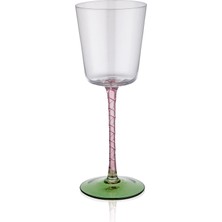 The Mia Şarap Kadehi Pembe Yeşil 300 ml