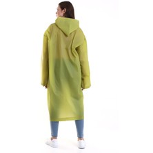 Macerati Kadın Erkek Yağmurluk Kapüşonlu Çıtçıtlı Eva Haki Yağmurluk