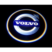 C9 Volvo Kapı Logosu Yeni Nesil Mesafe Sensörlü Pilli Ön 2 Kapı Için Karbon Görünümlü