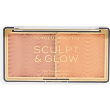 Revolution Pro Highlighter Sculpt & Glow Palette Medium Deep 8 gr