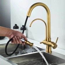 Mutfak Evye Bataryası Dual Flow Su Arıtma Çıkışlı Antik Yeni 5 Yıl Güvenceli